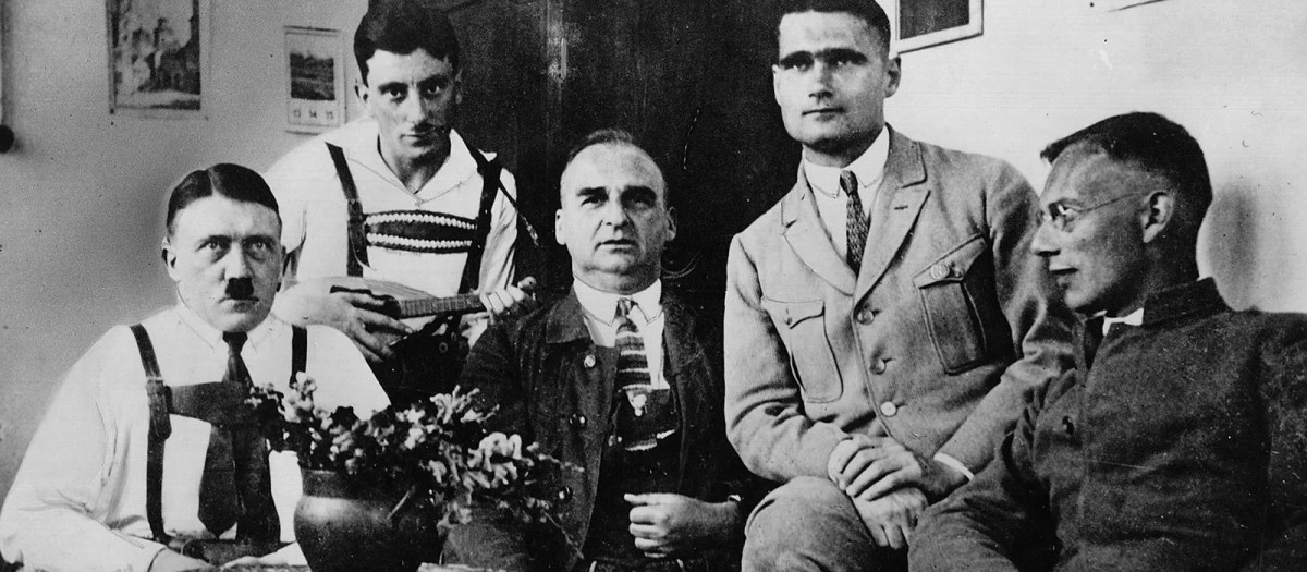 Los principales golpistas internados en la prisión de Landsberg en 1924