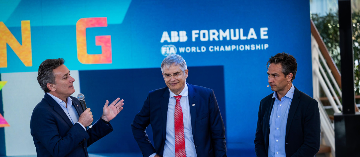 Carmelo Sanz de Barros junto a Alejandro Agag en la Fórmula e