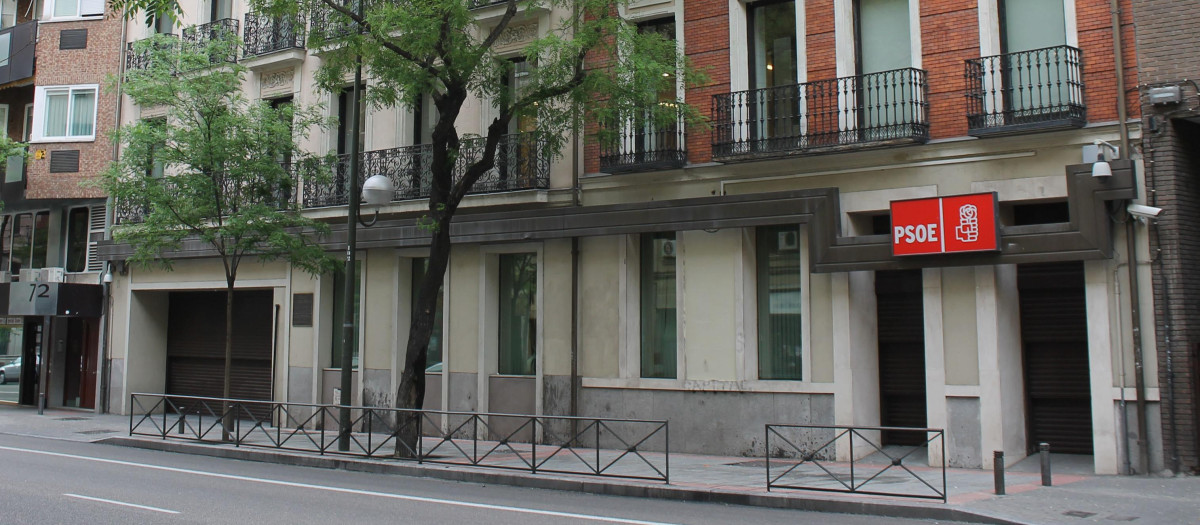 Sede el PSOE en la calle Ferraz
