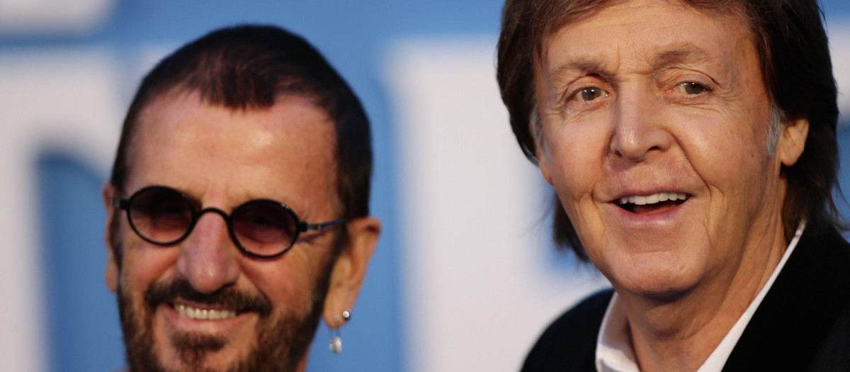 Ringo Starr y Paul McCartney