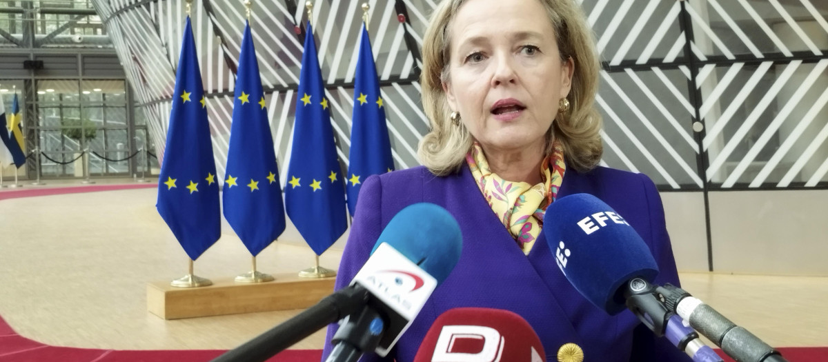 Nadia Calviño en el Consejo Europeo