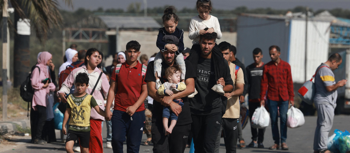 Refugiados norte de Gaza