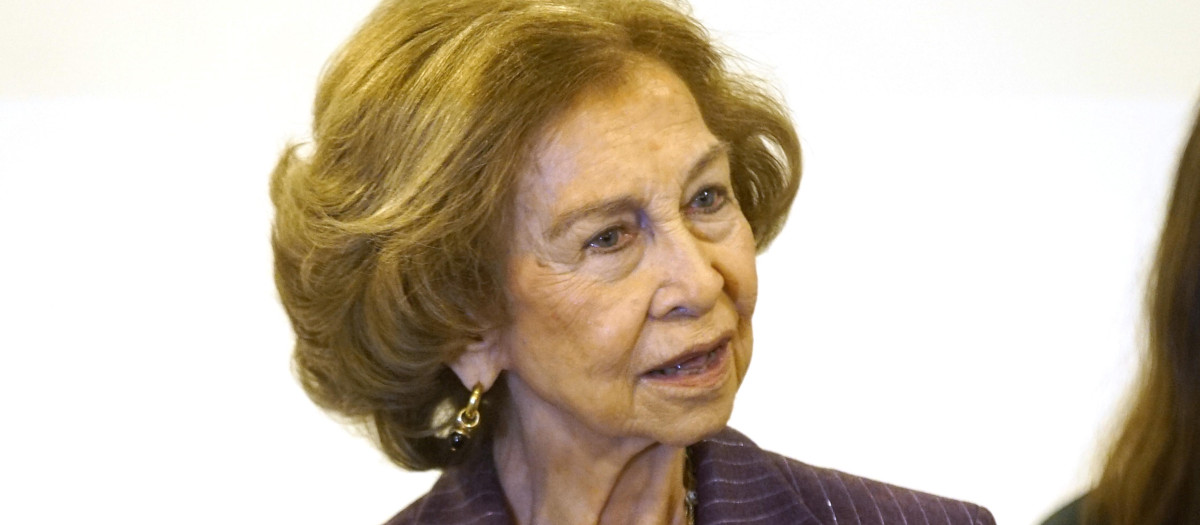 Spanish Queen Sofia of Greece during inauguration of 10 edition Alzheimer National Congress in Gijon on Thursday, 9 November 2023.