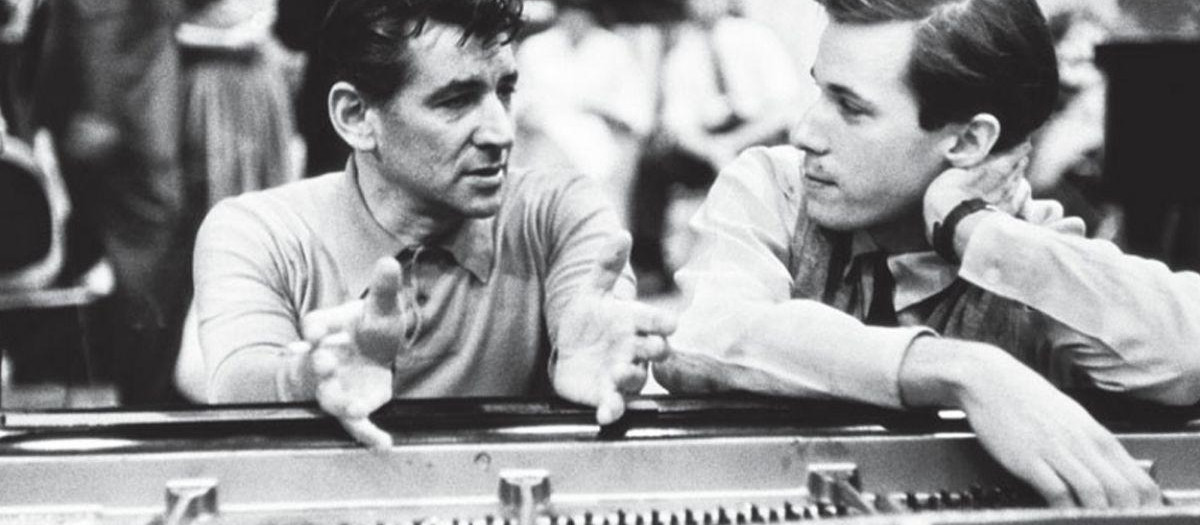 Leonard Bernstein y Glenn Gould