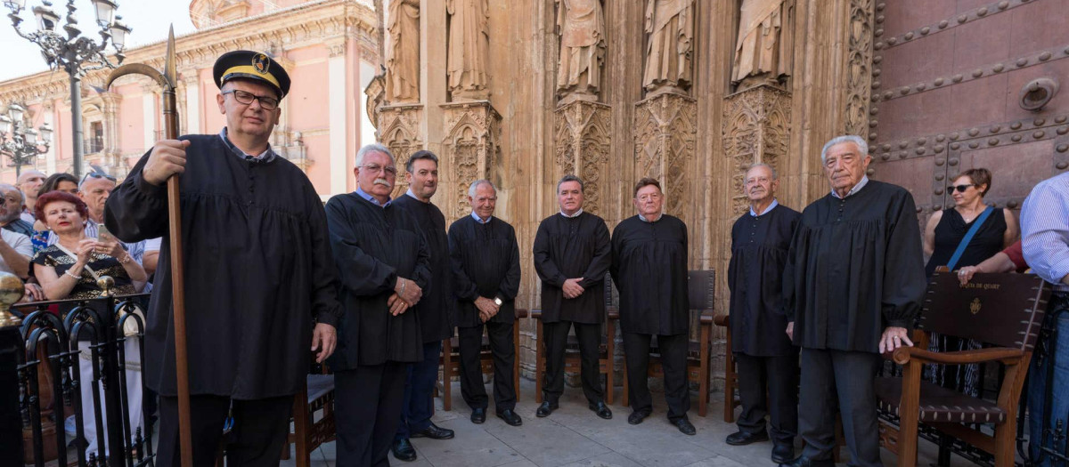 Una reunión del Tribunal de las Aguas de Valencia