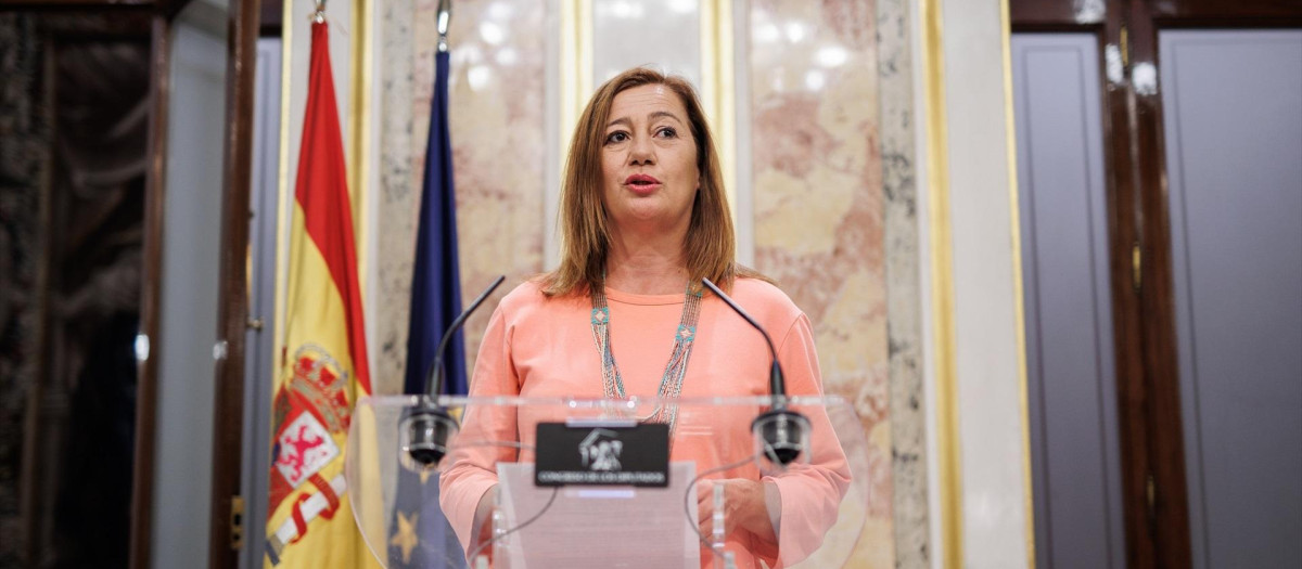 La presidenta del Congreso, Francina Armengol, en una imagen de archivo