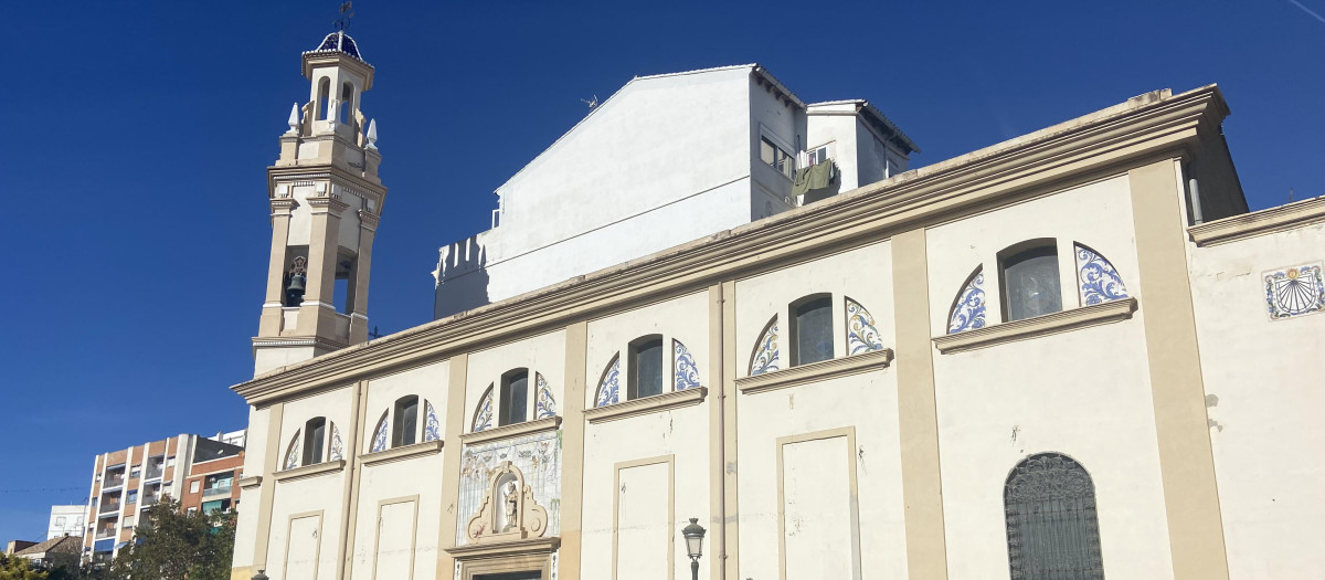 Imagen de la iglesia del barrio valenciano de Patraix