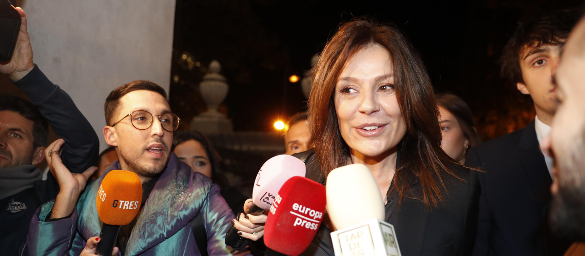 Nuria González during funeral of Fernando Fernandez Tapias in Madrid on Monday, 13 November 2023.