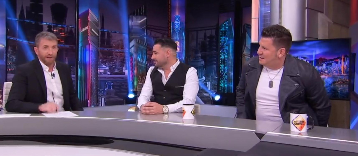 El dúo Andy y Lucas durante su visita a El hormiguero