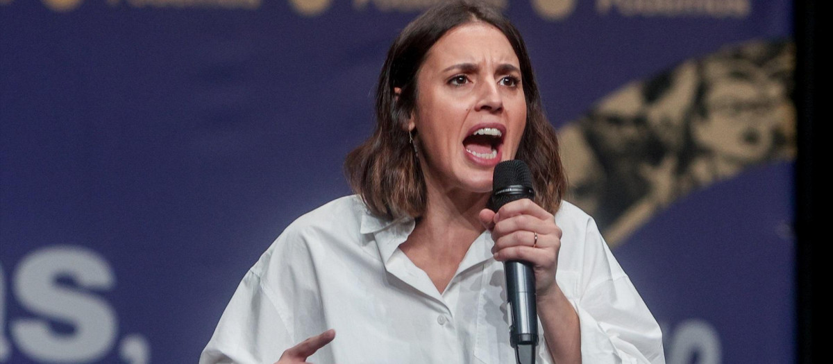 La secretaria de Acción de Gobierno de Podemos y ministra de Igualdad en funciones, Irene Montero