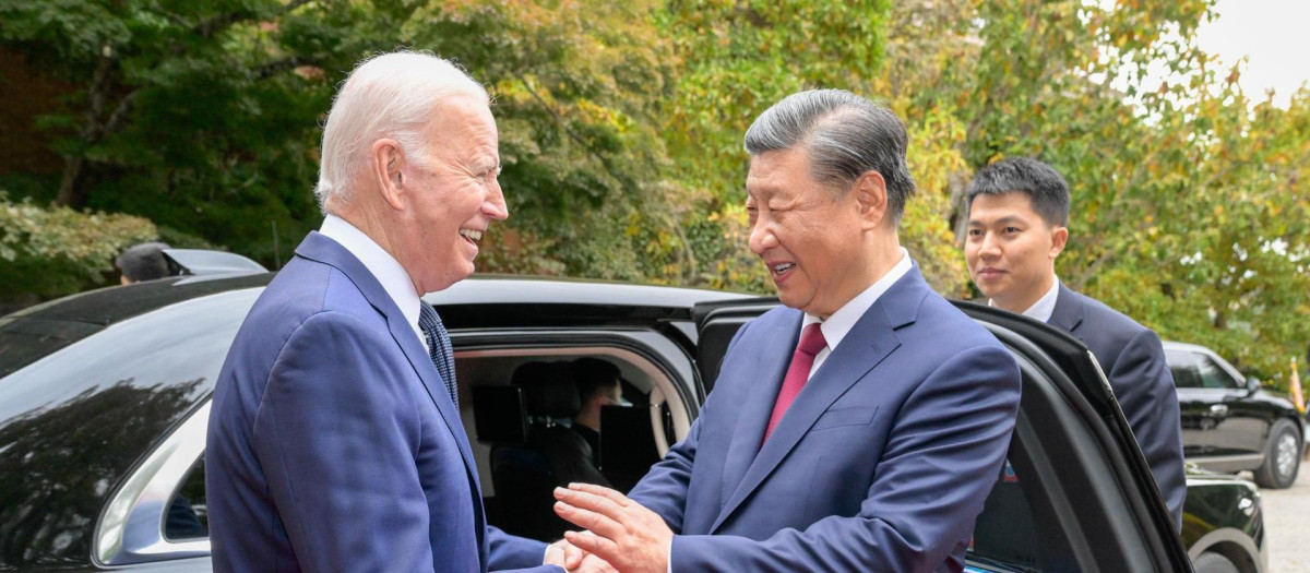 El presidente de Estados Unidos, Joe Biden, y su homólogo chino, Xi Jinping