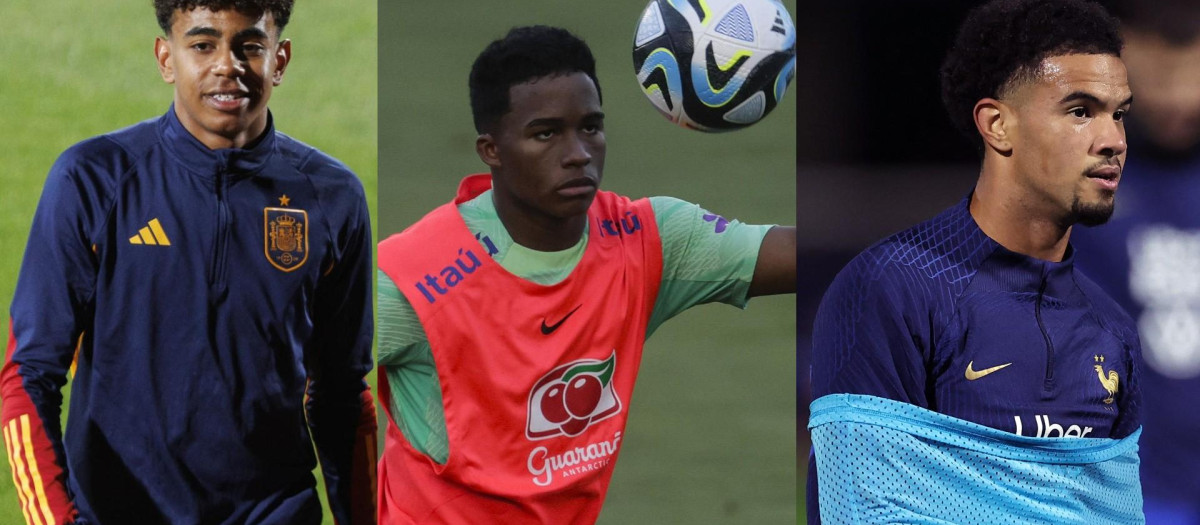 Yamal, Endrick y Zaïre-Emery, tres adolescentes que están ya en la élite