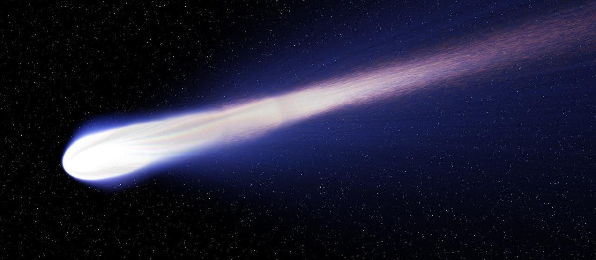 Ilustración de un cometa