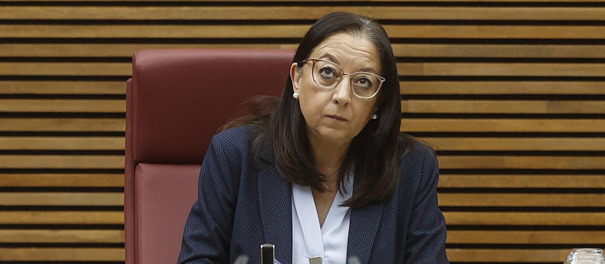 La presidenta de Les Corts, Llanos Massó, este lunes