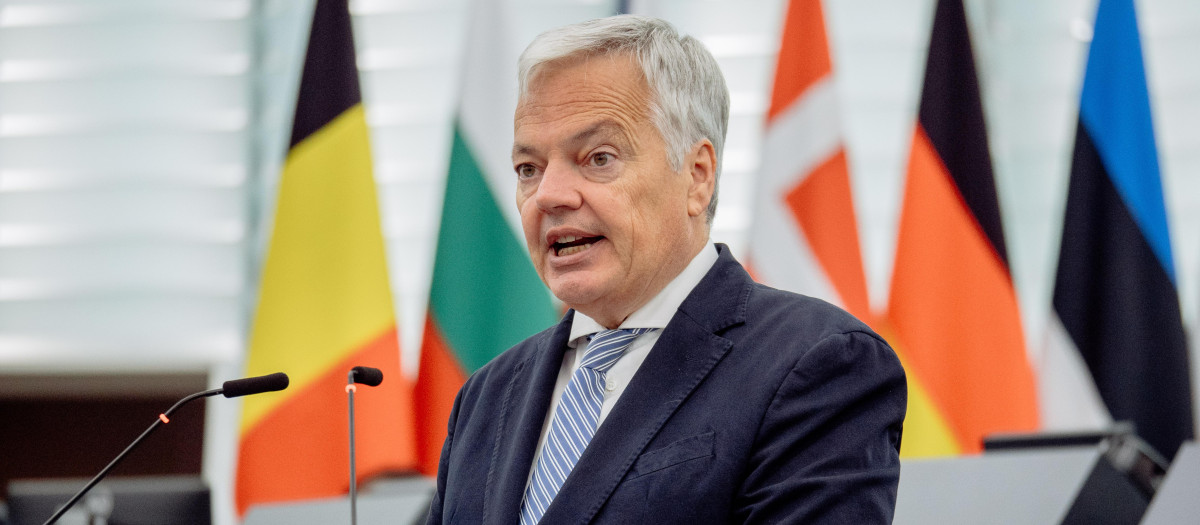 Didier Reynders, en el Parlamento Europeo