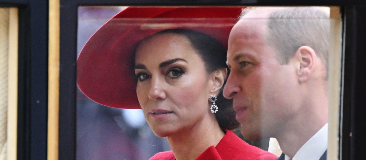 Prince William and Kate Middleton during President of SouthKorea Ceremonial Welcome in London, UK - 21 Nov 2023 *** Local Caption *** .