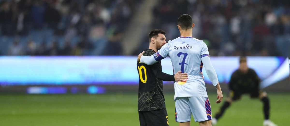 Cristiano y Messi en su último enfrentamiento el pasado verano