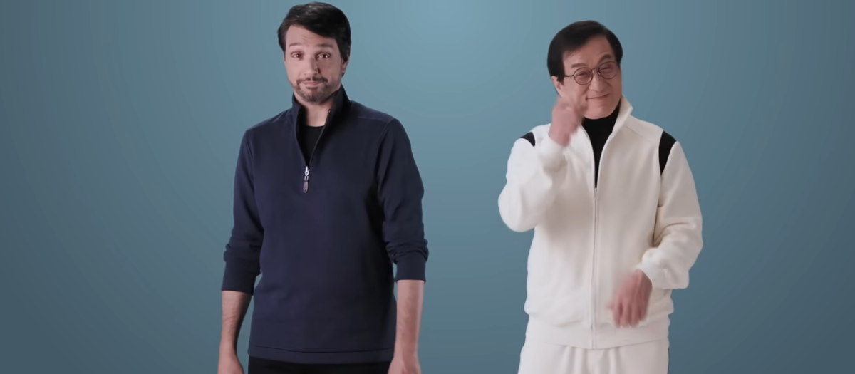 Ralph Macchio y Jackie Cahn en el video de YouTube
