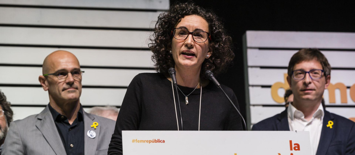 Marta Rovira en un evento de ERC