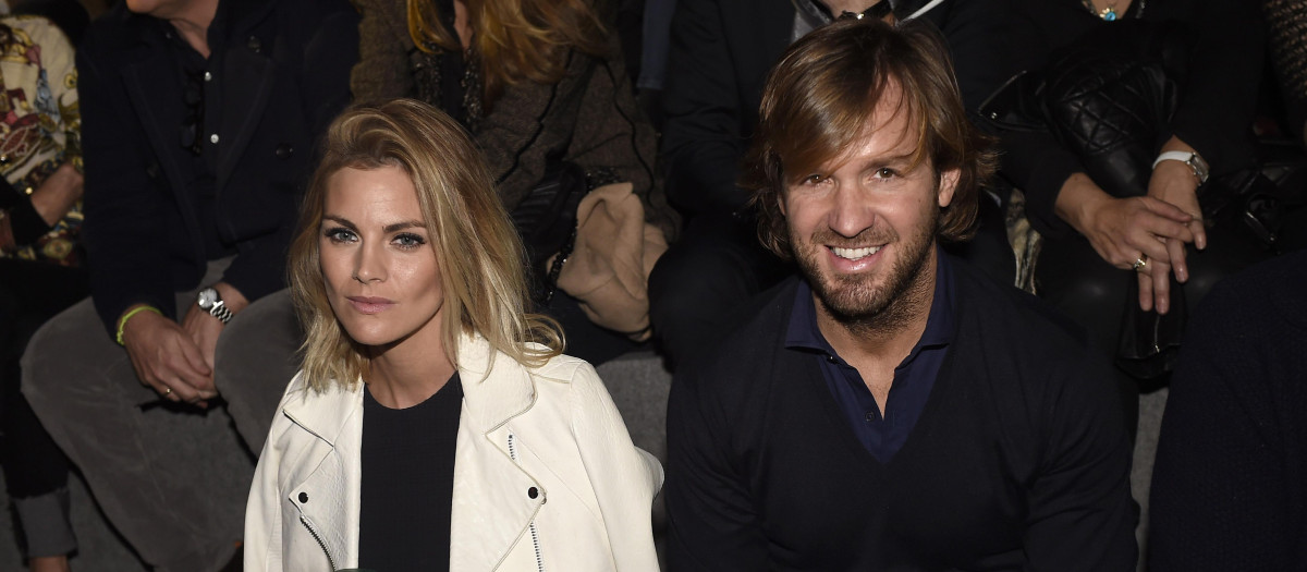 Actress Amaia Salamanca and Rosauro Varo attending RobertTorretta collection during Pasarela Cibeles - Fashion Week Madrid 2016, in Madrid, on Sunday 21st February, 2016.