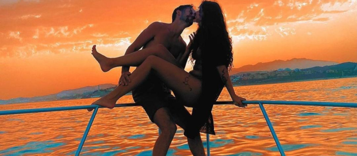 La pareja durante unas vacaciones