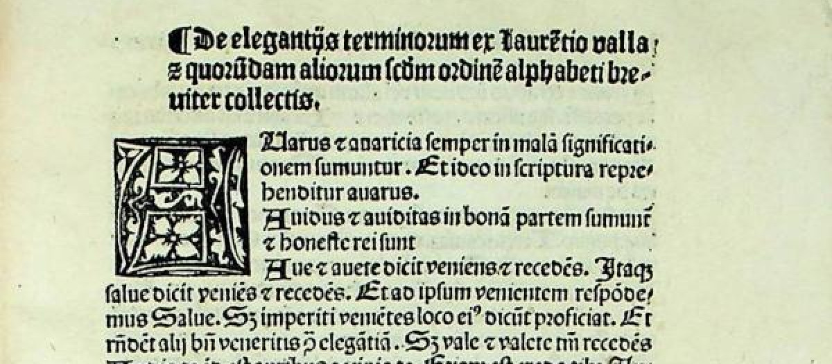 Página del incunable encontrado en la Biblioteca Diocesana de Córdoba