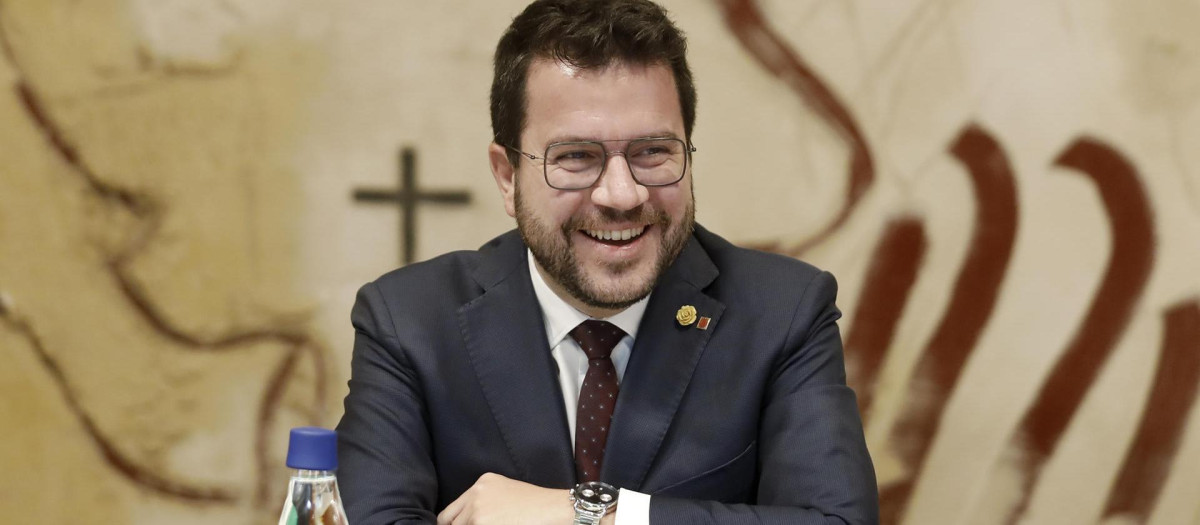El presidente de la Generalitat, Pere Aragonès