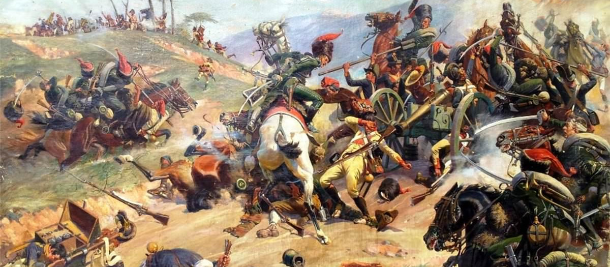 Carga de los húsares franceses por Adolf Wald