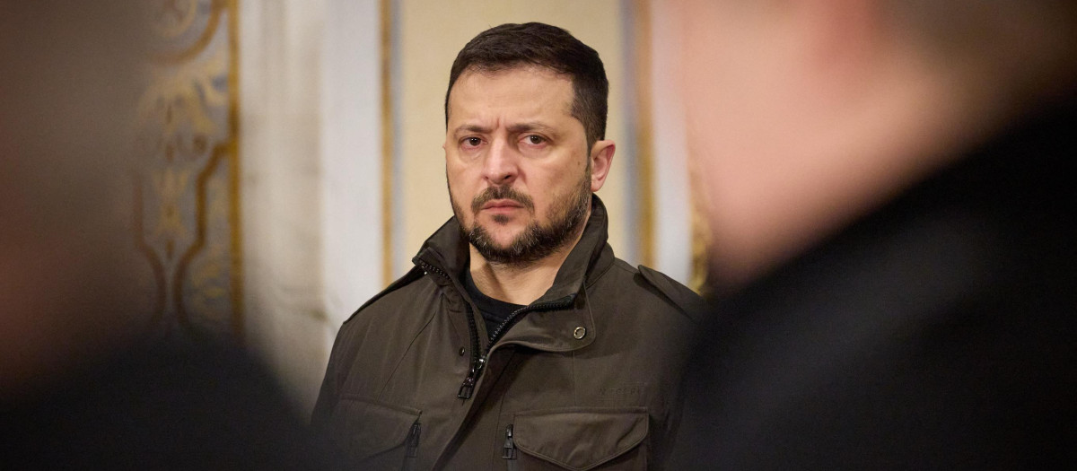 El presidente de Ucrania, Volodimir Zelenski, en Kiev