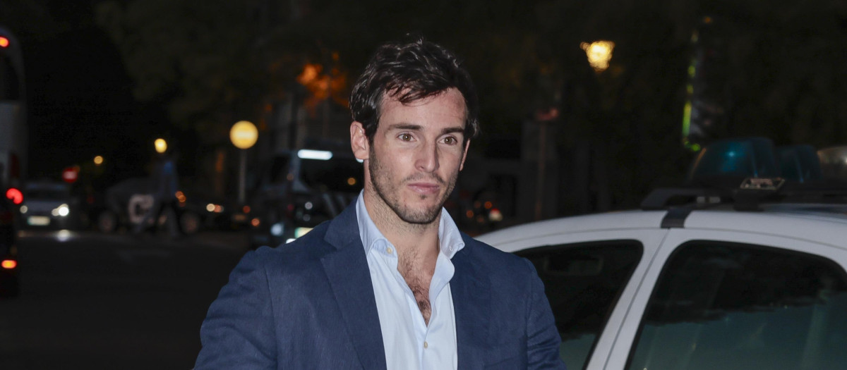 Iñigo Onieva during funeral of Marta Chavarri in Madrid on Wednesday, 4 October 2023.