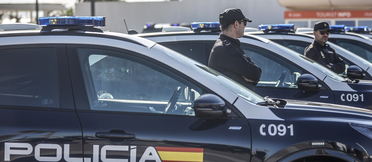 Agentes de la Policía Nacional en Valencia, en una imagen de archivo