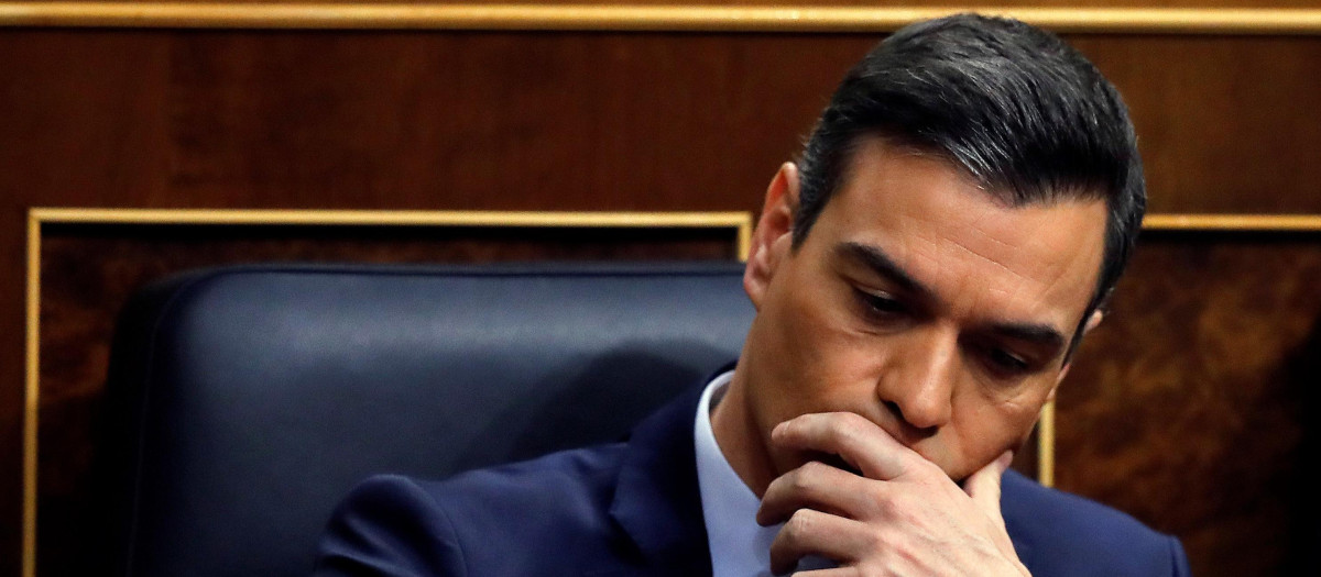 El presidente del Gobierno, Pedro Sánchez, en el Congreso de los Diputados
