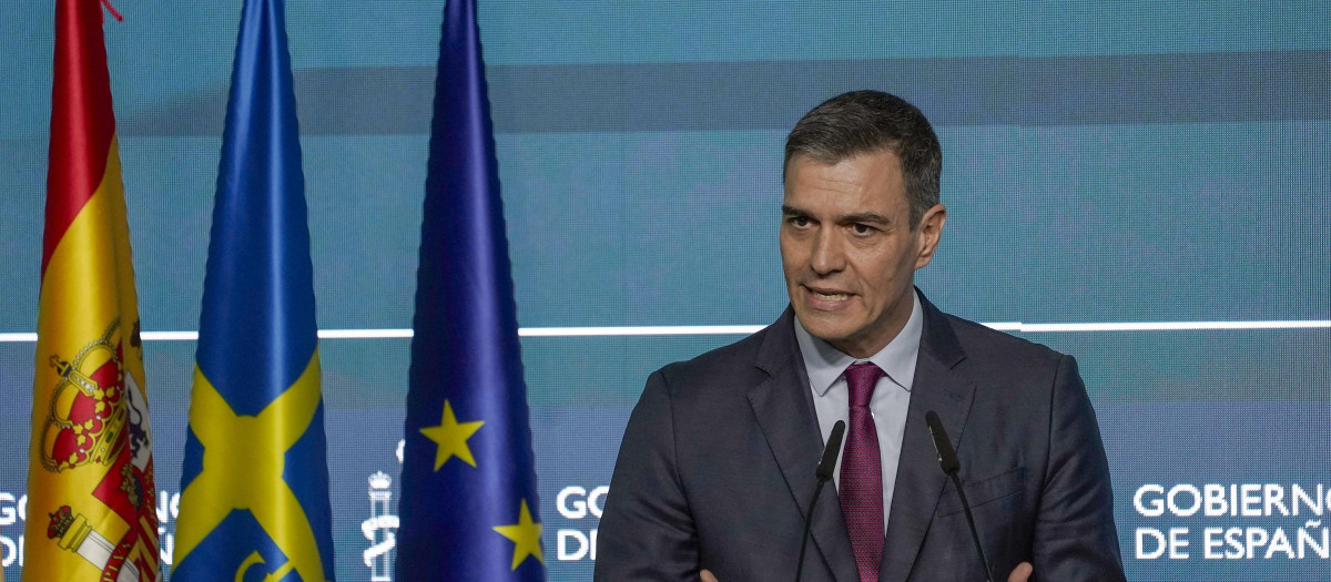 El presidente del Gobierno, Pedro Sánchez