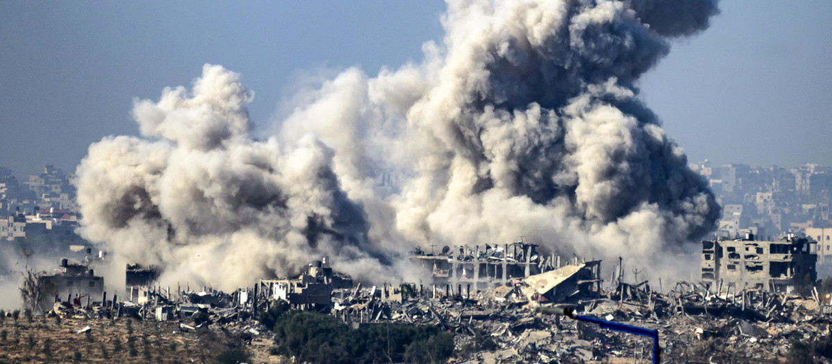 Bombardeos israelíes sobre Gaza
