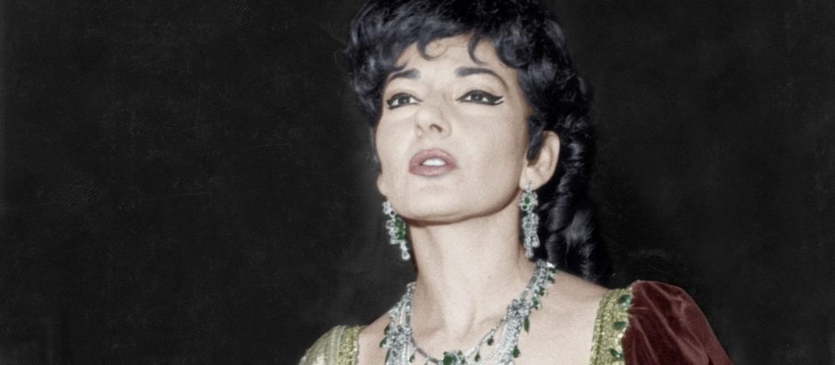 Maria Callas, durante el ensayo de la ópera 'Tosca' en la Paris Opera House, el 18 de febrero de 1965