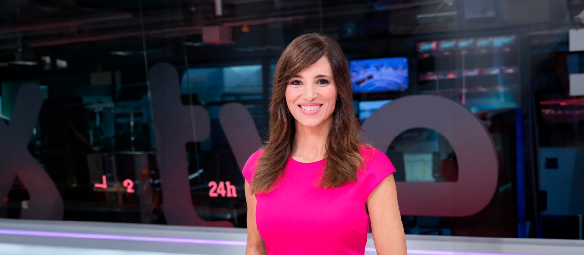 Olga Lambea, presentadora del Canal 24 Horas