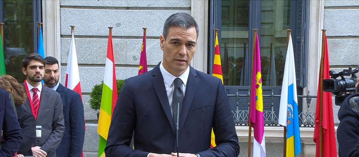 Rueda de prensa de Pedro Sánchez en el Congreso de los Diputados