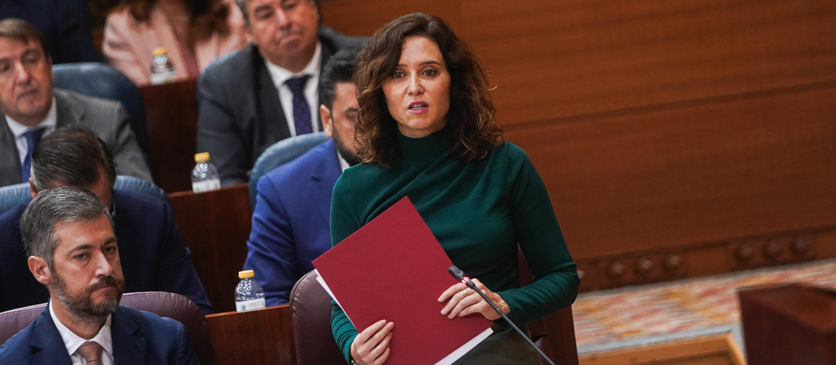 La presidenta de la Comunidad de Madrid, Isabel Díaz Ayuso