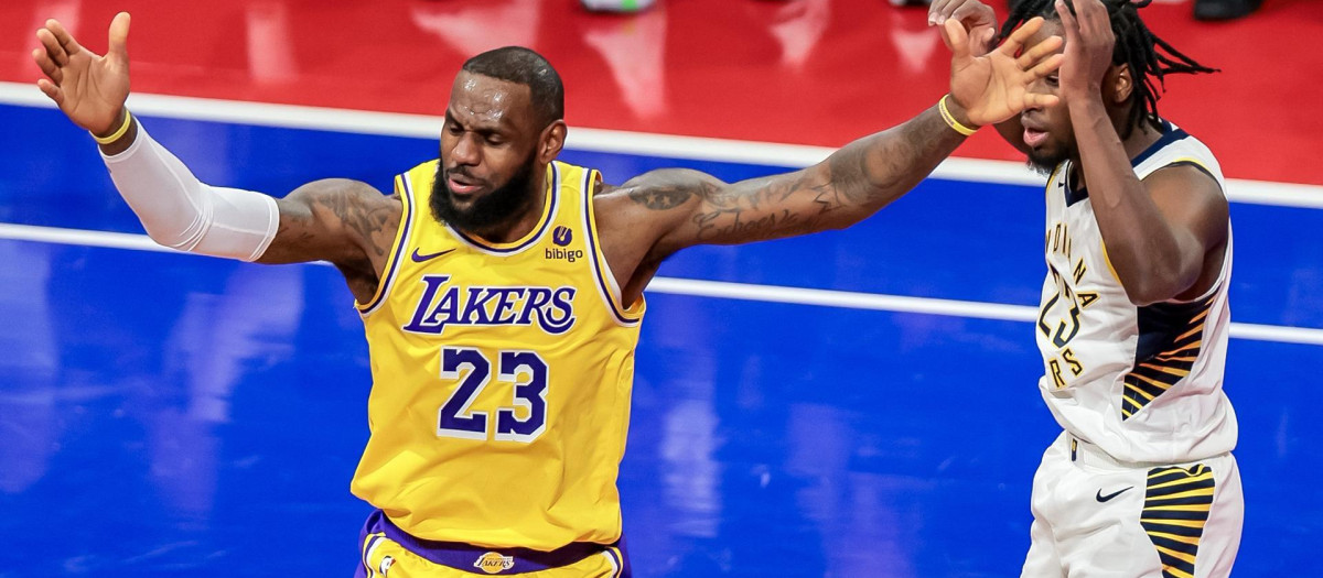 Lebron James, durante la final de la Copa de la NBA