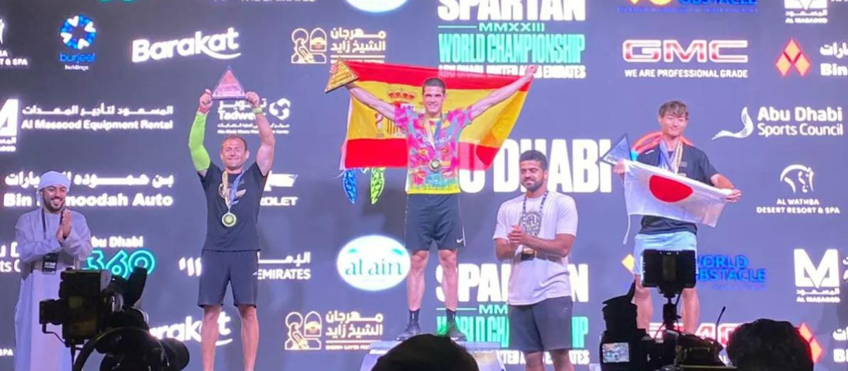 El soldado Alejandro Pareja ha subido este fin de semana a lo más alto del podium de la Spartan Race