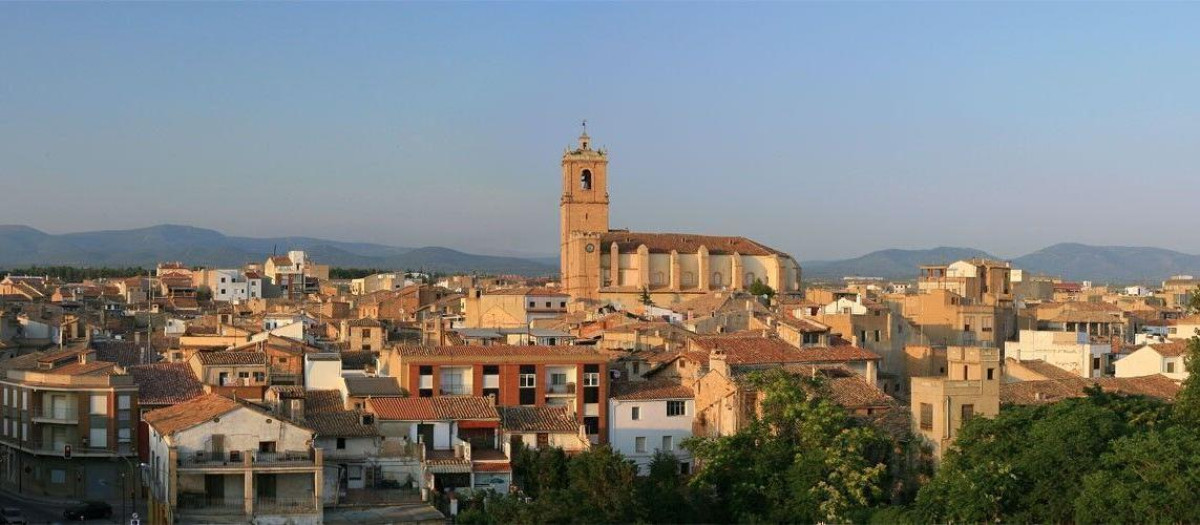 Vista panorámica de la localidad valenciana de Utiel
