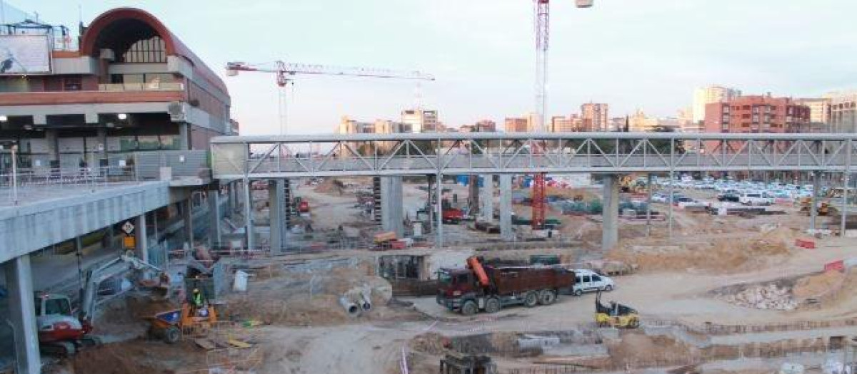 Obras en la estación de Chamartín