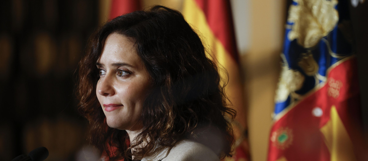 La presidenta de la Comunidad de Madrid, Isabel Díaz Ayuso