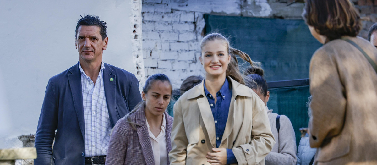 Princess of Asturias Leonor de Borbon during a visit to Arroes, Pion and Candanal (Villaviciosa) as winner of the 34th annual Exemplary Village of Asturias Awards, Spain, on Saturday 21 October 2023.