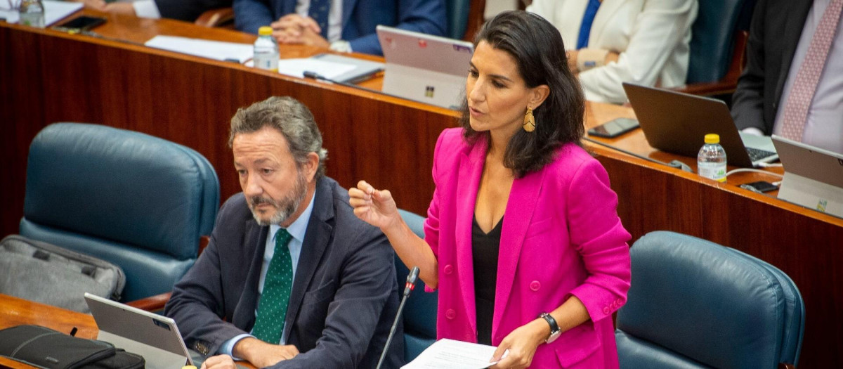 La portavoz de Vox en la Asamblea de Madrid, Rocío Monasterio
