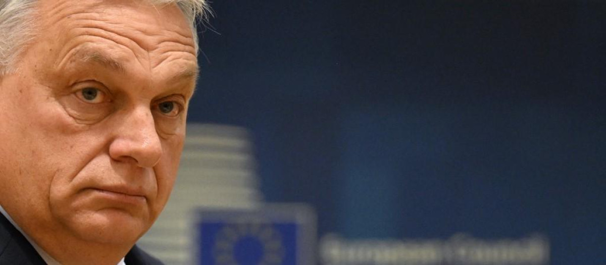 El primer ministro de Hungría, Viktor Orbán, en su llegada al Consejo Europeo este jueves