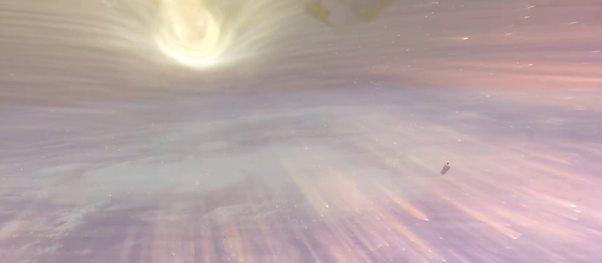 La cápsula Orion, en un momento del vídeo