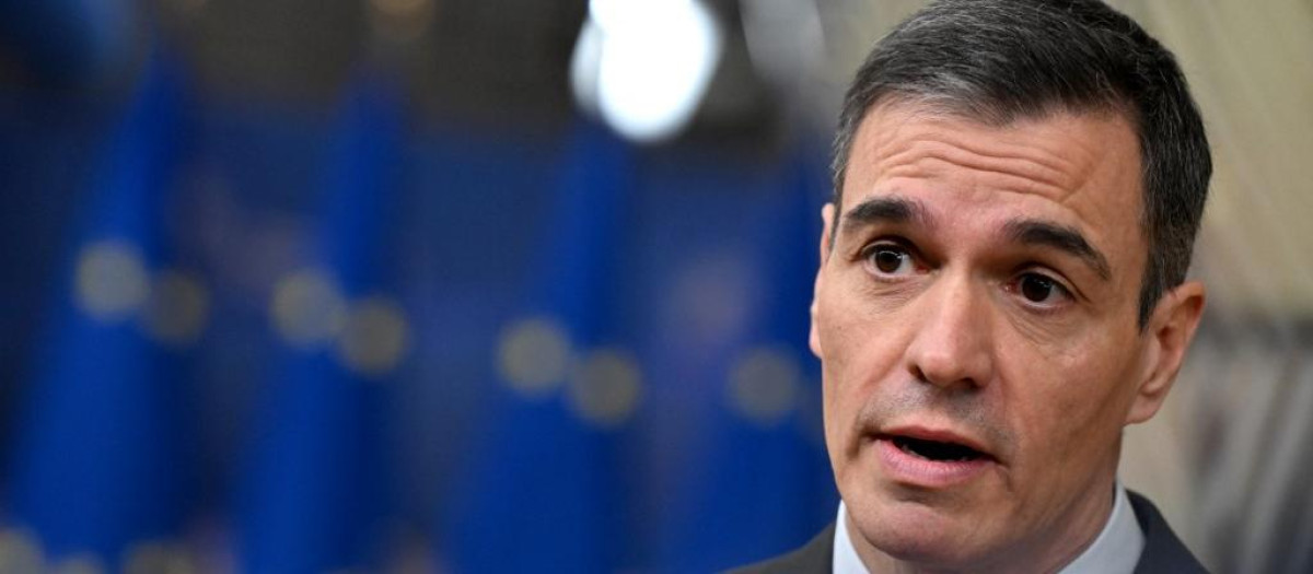 El presidente Pedro Sánchez momentos antes de asistir a la reunión del Consejo Europeo