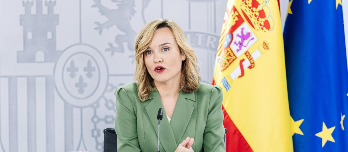 La ministra Portavoz y de Educación, Formación Profesional y Deporte, Pilar Alegría