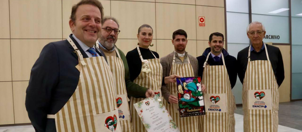 Presentación del menú solidario de Nochebuena de Cocinillas CCF